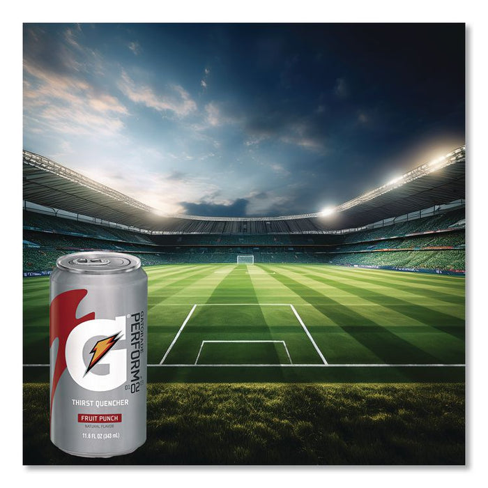 Thirst Quencher Can, Fruit Punch, 11.6 oz Can, 24/Carton