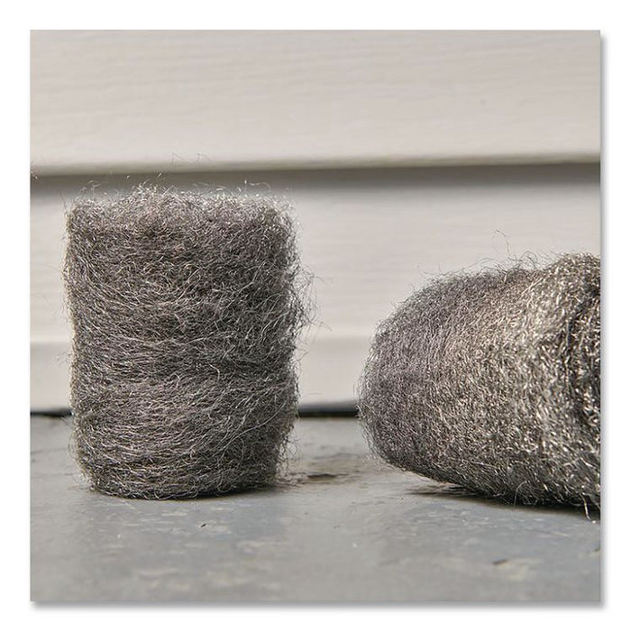 Strip and Shine Steel Wool Balls, 2.5 x 2, Gray, 6 Balls/Box, 24 Boxes/Carton