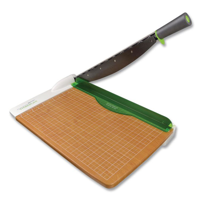 CarboTitanium Guillotine Paper Trimmer, 30 Sheets, 18" Cut Length, Metal/Wood Composite Base, 18 x 28