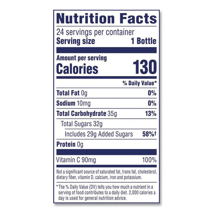 Cranberry Juice Cocktail, Cranberry, 10 oz Bottle, 24/Carton
