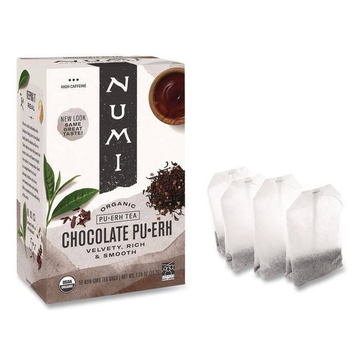 Organic Tea, Chocolate Puerh, 1.13 oz Filterbag, 16/Box