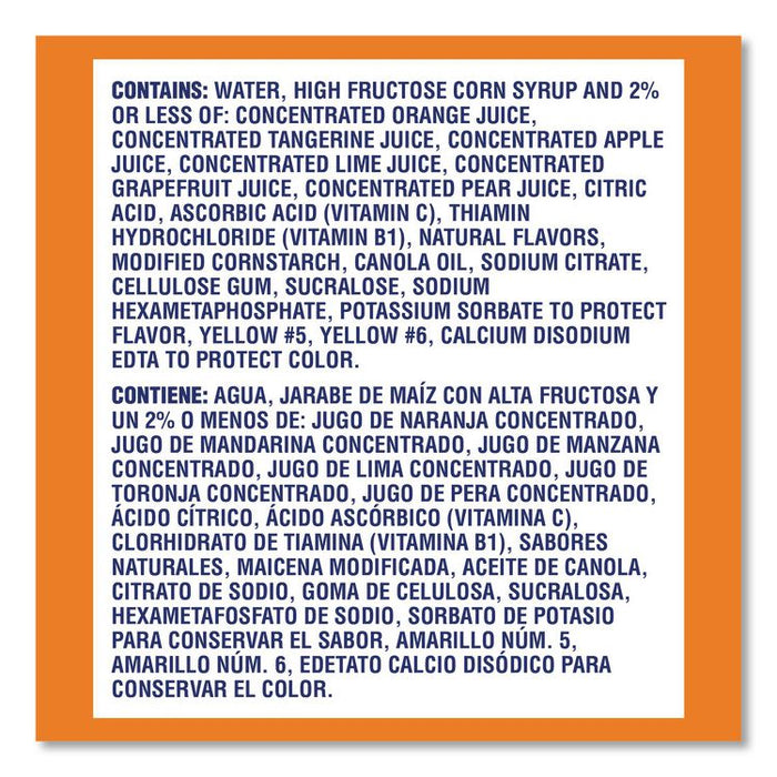 Tangy Original Sport Bottle, Orange, 11.3 oz Bottle, 30/Carton