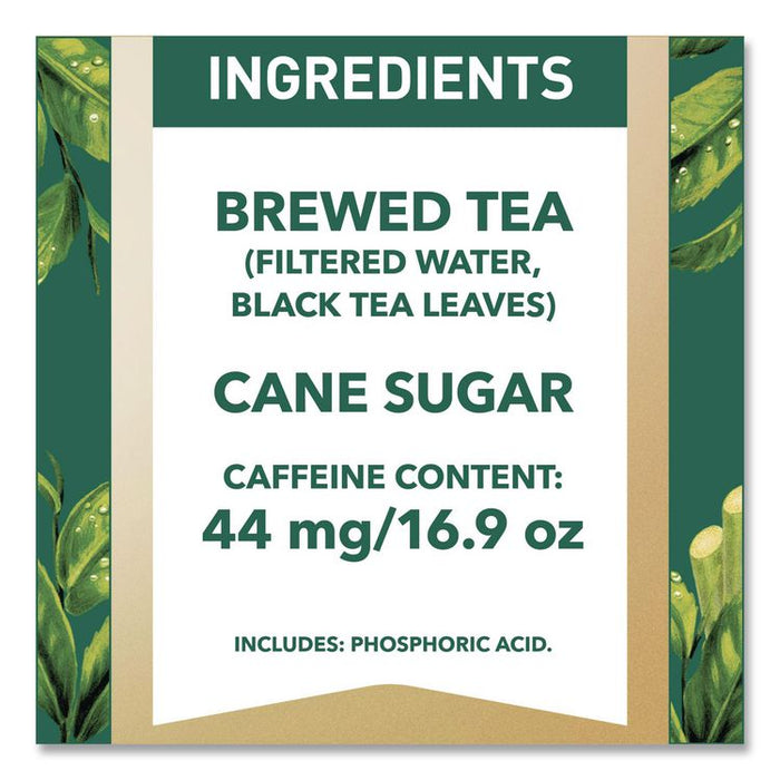 Sweet Black Tea Bottles, 16.9 oz Bottle, 18/Carton