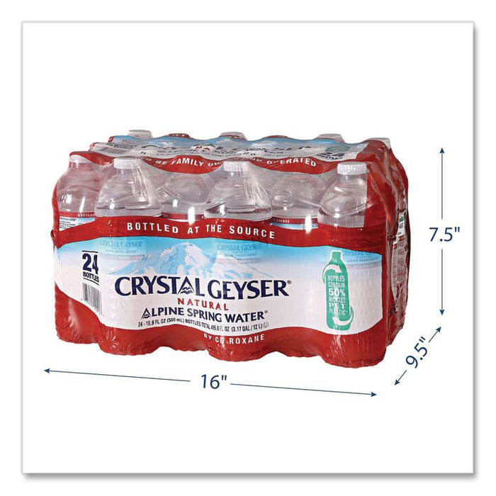 Alpine Spring Water, 16.9 oz Bottle, 24/Carton