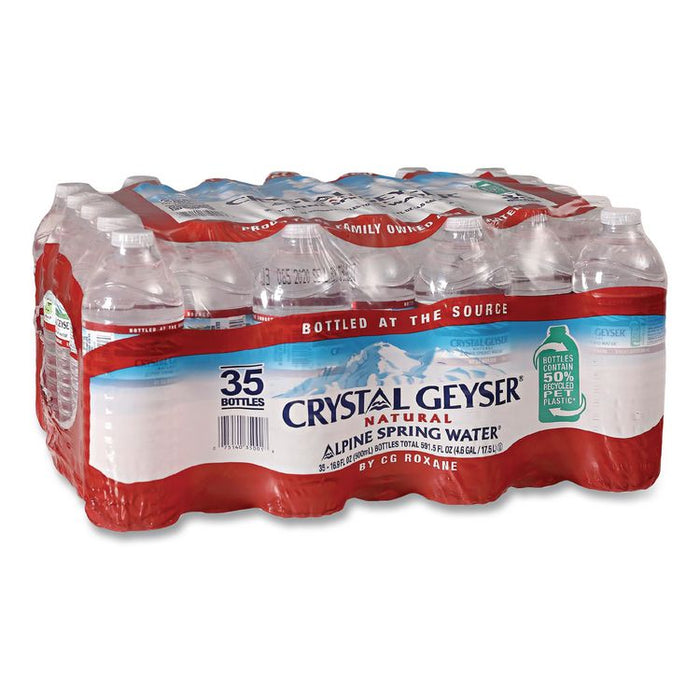 Natural Alpine Spring Water, 16.9 oz Bottle, 35/Carton