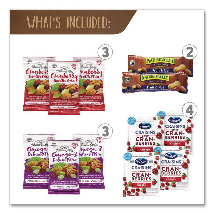 Fruits and Nuts Snack Box, 37 Assorted Snacks/Box