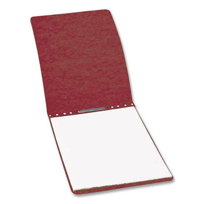 PRESSTEX Report Cover with Tyvek Reinforced Hinge, Top Bound, Two-Piece Prong Fastener, 2" Capacity, 8.5 x 11, Red/Red