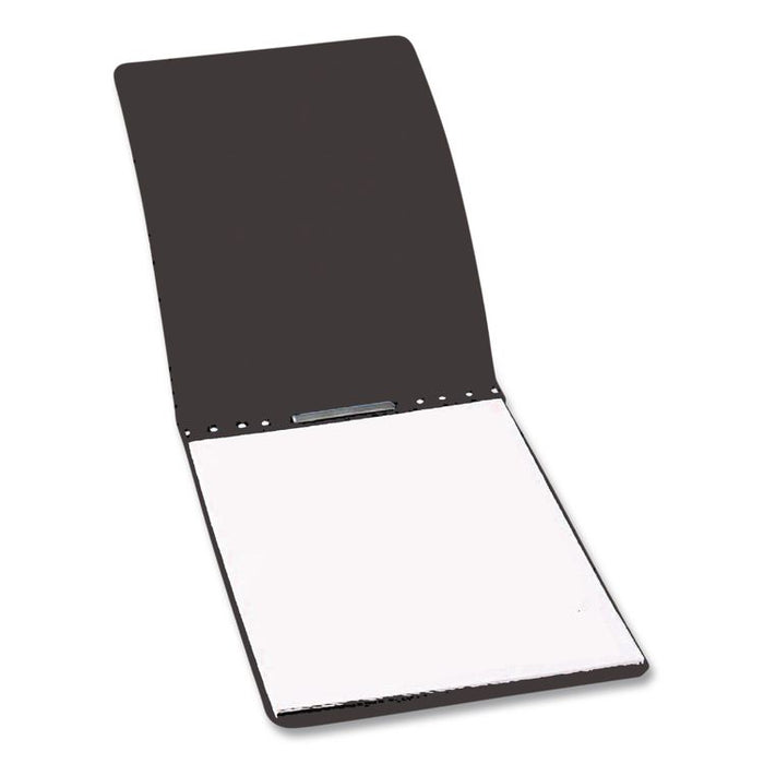 Pressboard Report Cover, Two-Piece Prong Fastener, 2" Capacity, 8.5 x 11, Black/Black
