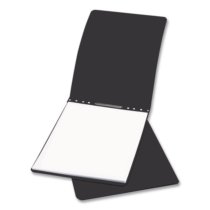 Pressboard Report Cover, Two-Piece Prong Fastener, 2" Capacity, 8.5 x 11, Black/Black