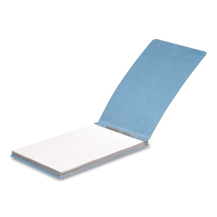 PRESSTEX Report Cover with Tyvek Reinforced Hinge, Top Bound, Two-Piece Prong Fastener, 2" Capacity, 8.5 x 14, Light Blue