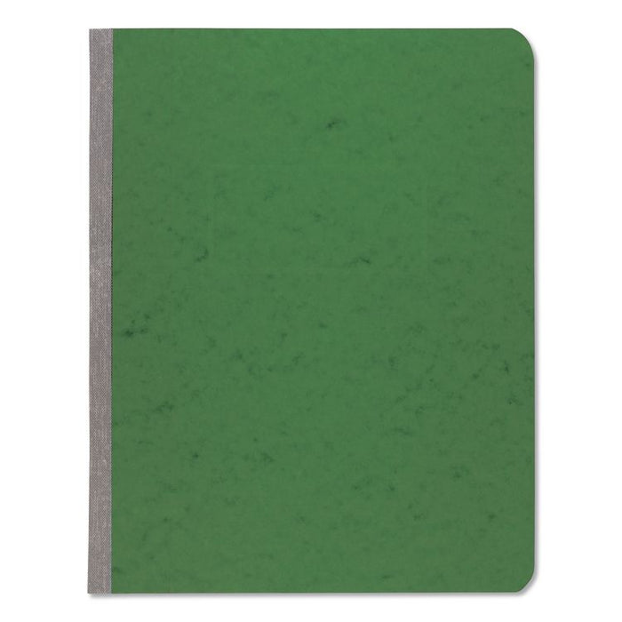 PRESSTEX Report Cover with Tyvek Reinforced Hinge, Side Bound, 2-Piece Prong Fastener, 8.5 x 11, 3" Capacity, Dark Green