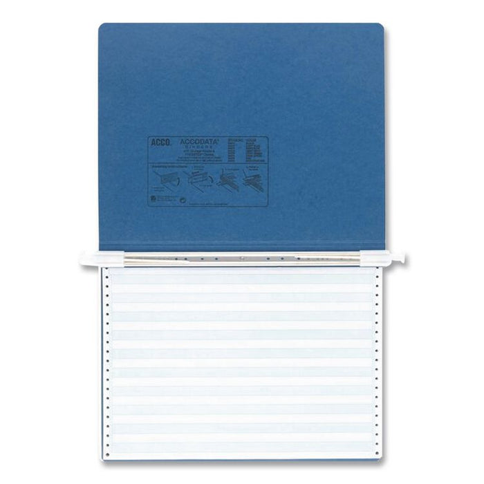 PRESSTEX Covers with Storage Hooks, 2 Posts, 6" Capacity, 14.88 x 11, Light Blue