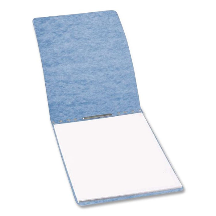PRESSTEX Report Cover with Tyvek Reinforced Hinge, Top Bound, Two-Piece Prong Fastener, 2" Capacity, 8.5 x 11, Light Blue