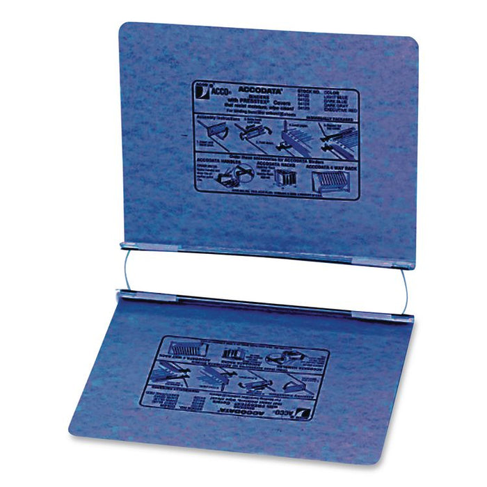 PRESSTEX Covers with Storage Hooks, Bound On 11" Side, 2 Posts, 6" Capacity, 11 x 8.5, Light Blue