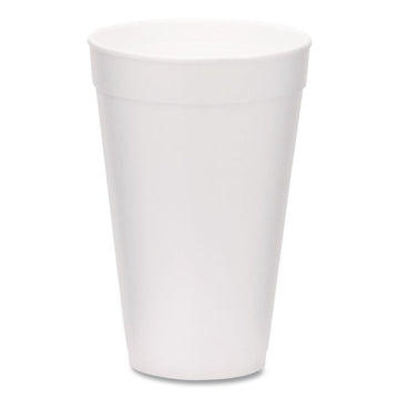 Foam Drink Cups, 16 oz, White, 500/Carton