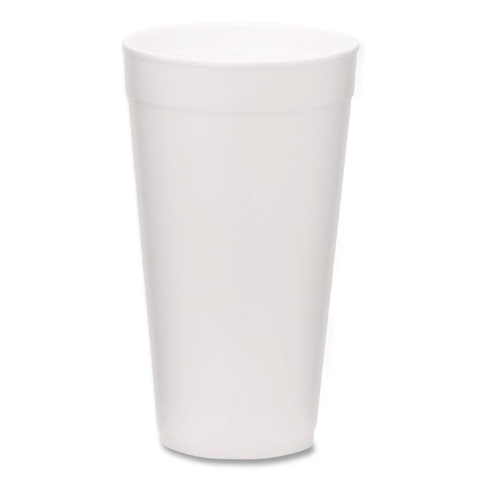 Foam Drink Cups, 20 oz, White, 500/Carton