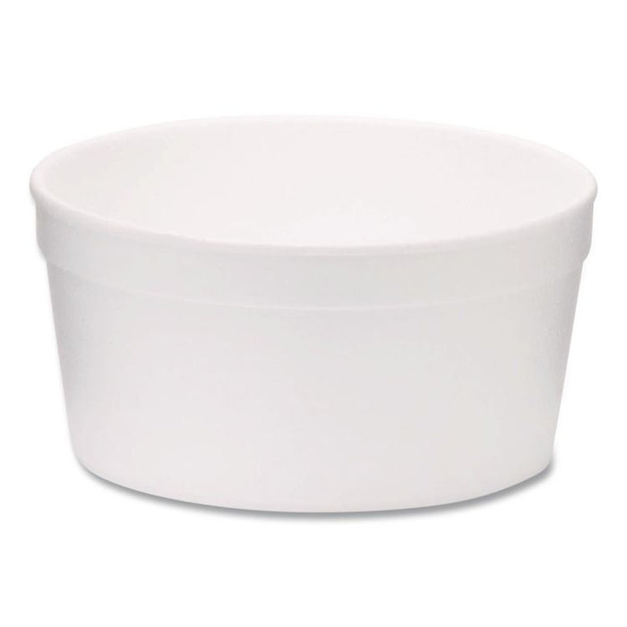 Foam Containers, Tall Style, 8 oz, White, 500/Carton