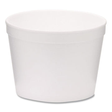 Foam Containers, Tall Style, 12 oz, White, 500/Carton