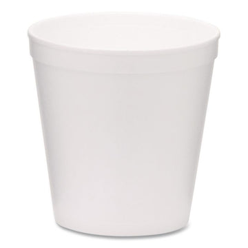 Foam Containers, Tall Style, 16 oz, White, 500/Carton