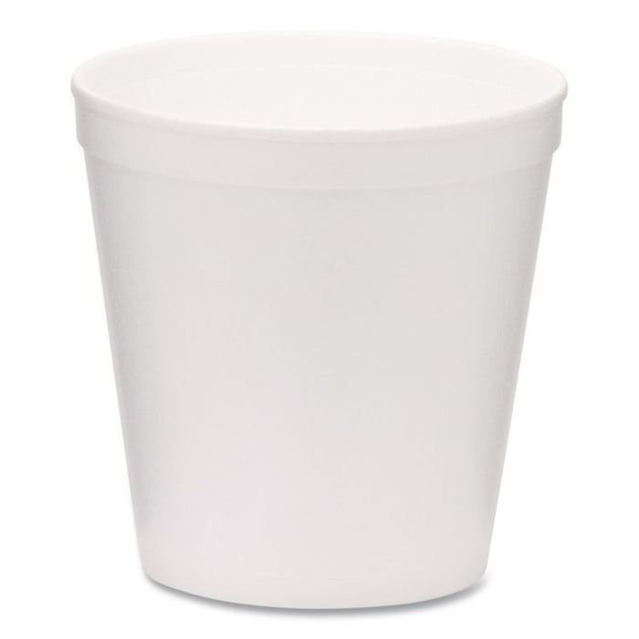 Foam Containers, Tall Style, 16 oz, White, 500/Carton