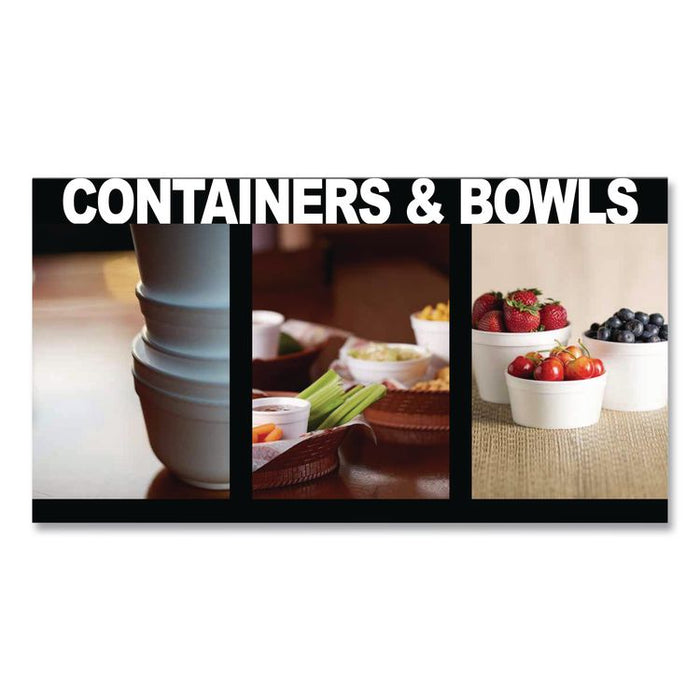 Foam Containers, Tall Style, 32 oz, White, 1,000/Carton