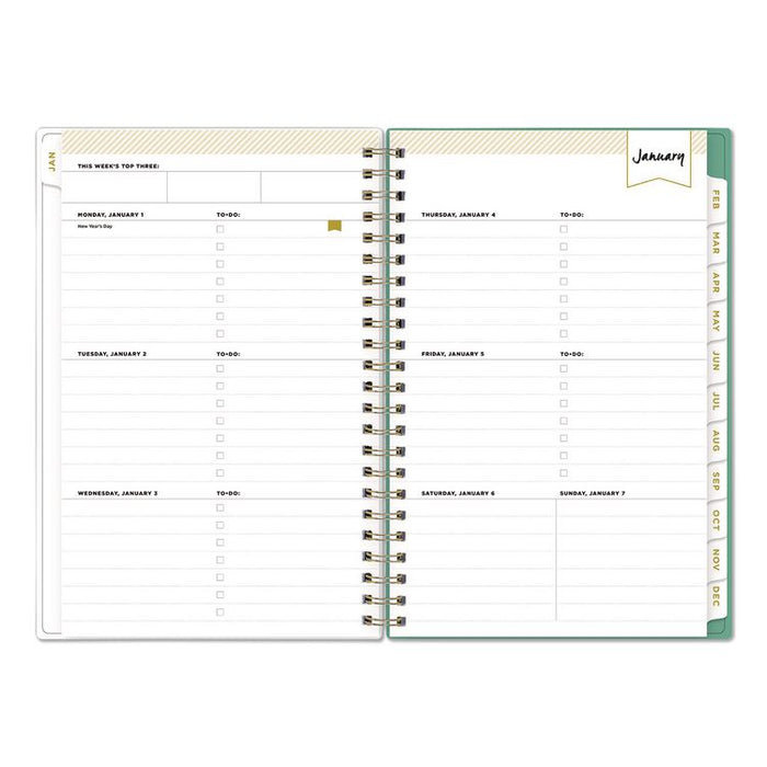 Day Designer Peyton Create-Your-Own Cover Weekly/Monthly Planner, Floral Artwork, 8 x 5, White, 12-Month (Jan-Dec): 2026