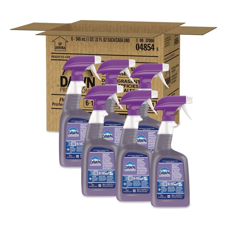Heavy Duty Degreaser Spray, 32 oz Bottles, 6 Bottles and 2 Trigger ...