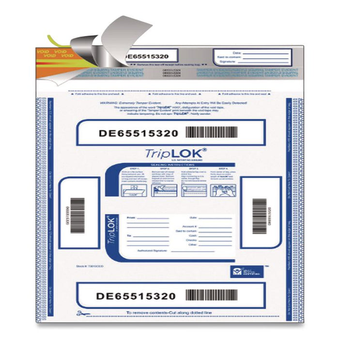 Deposit Bag, Plastic, 20" x 20", Clear, 250/Carton