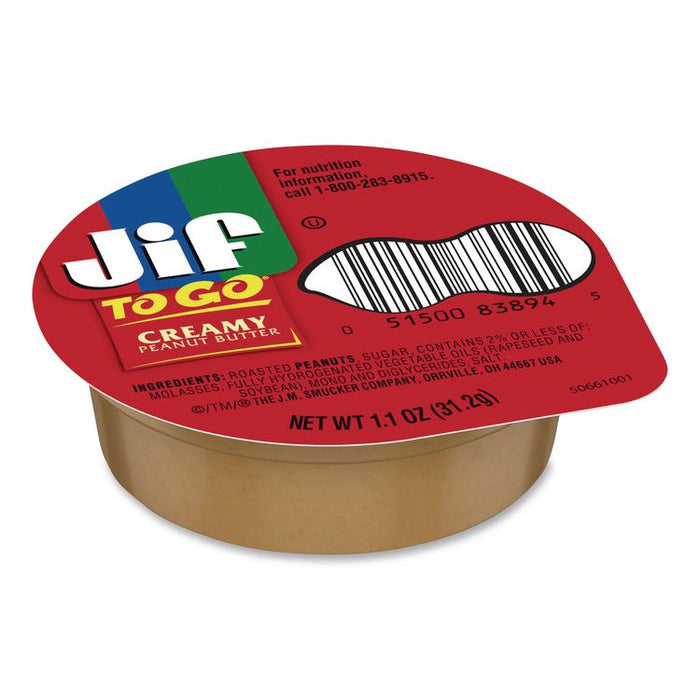 Creamy Peanut Butter Cups, 1.1 oz Cup, 8/Box