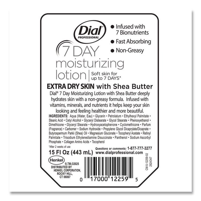 7-Day Moisturizing Lotion for Versa Dispenser, 15 oz Refill Pouch