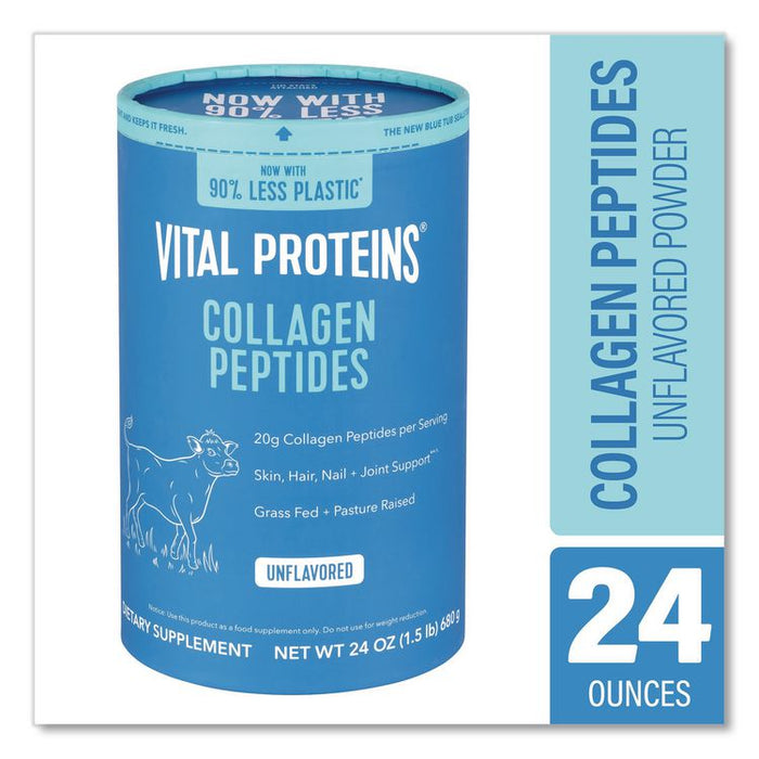 Collagen Peptides Unflavored Powder, Unflavored, 24 oz Bottle