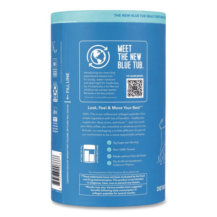 Collagen Peptides Unflavored Powder, Unflavored, 24 oz Bottle