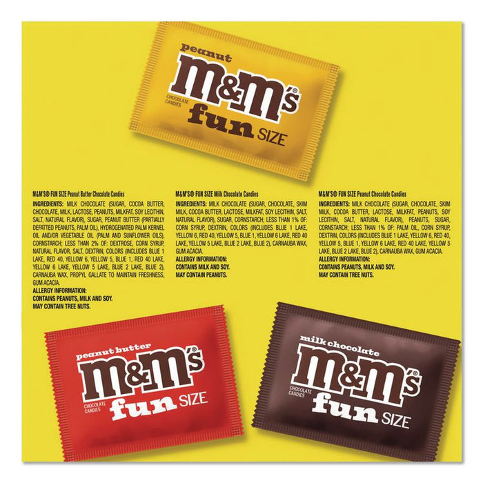 Milk Chocolate, Peanut and Peanut Butter Fun Size Variety Pack, Assorted Flavors, Individually Wrapped, 90 Pieces