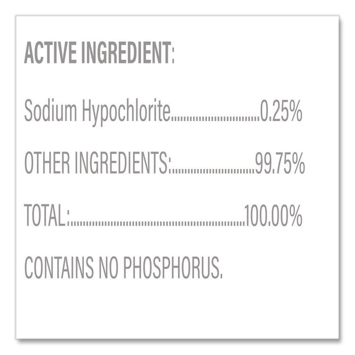 Spore Defense Cleaner Disinfectant, Closed System, Unscented, 1 gal Refill Bottle, 4/Carton