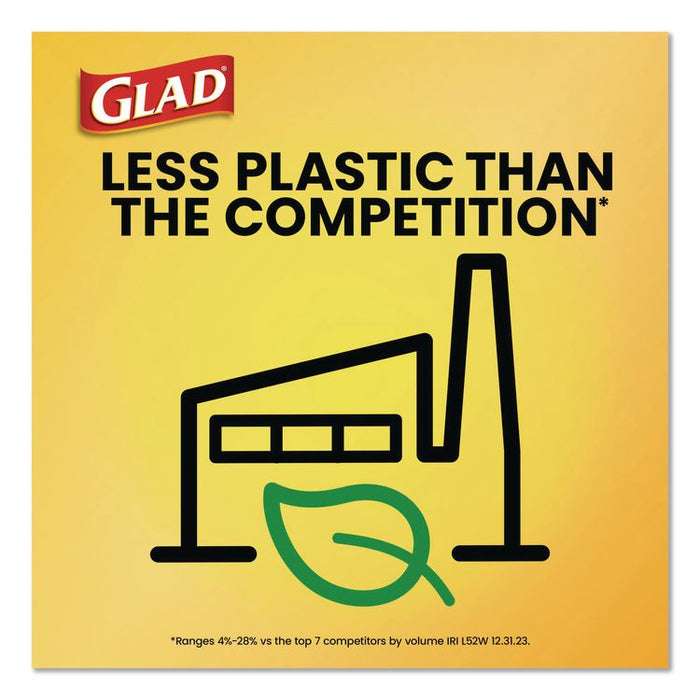 Guaranteed Strong Large Drawstring Trash Bags, Three-Ply, 30 gal, 1.05 mil, 30 x 33, Black, 28 Bags/Box, 6 Boxes/Carton