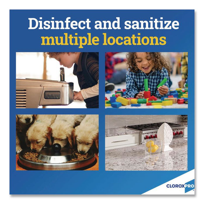CloroxPro Anywhere Daily Disinfectant and Sanitizer, Unscented, 32 oz Spray Bottle, 12/Carton