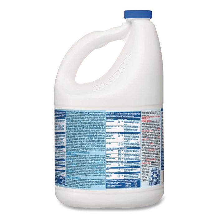 CloroxPro Concentrated Germicidal Bleach, Regular Scent, 121 oz Bottle, 3/Carton