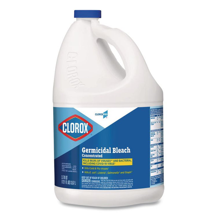 CloroxPro Concentrated Germicidal Bleach, Regular Scent, 121 oz Bottle