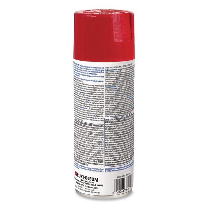 Painter's Touch 2X Ultra Cover Spray Paint, Gloss Apple Red, 12 oz Aerosol Can, 6/Carton