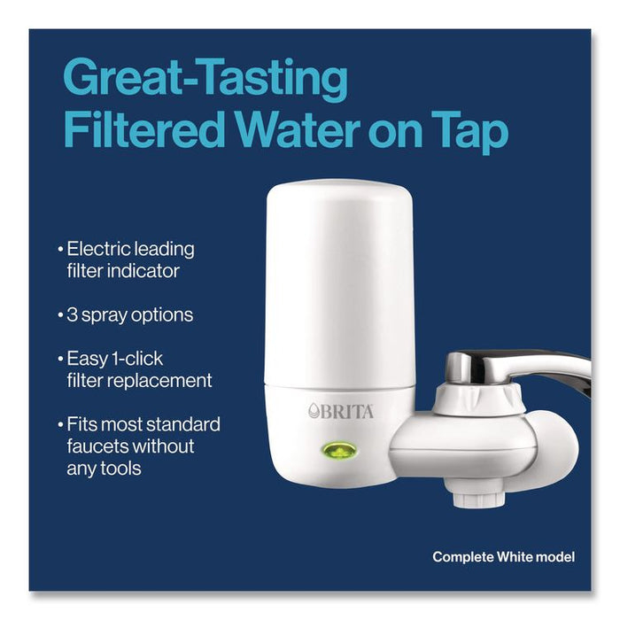 On Tap Faucet Water Filter System Replacement Filters, Faucet Filter, White