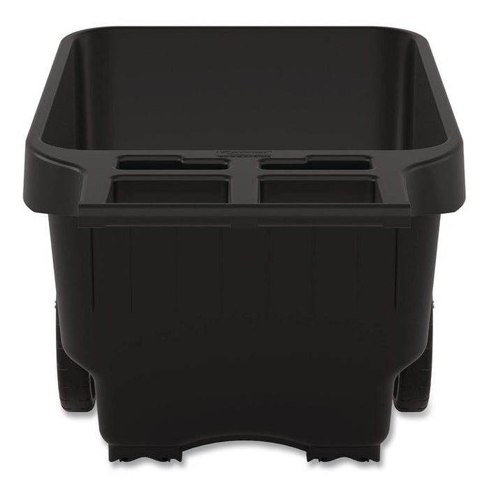 9 cu ft Yard Cart, 28 x 49.5 x 27.5, Resin, Black