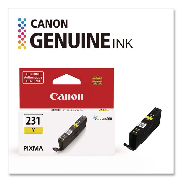 6677C001 (CLI-231) Ink, 800 Page-Yield, Yellow
