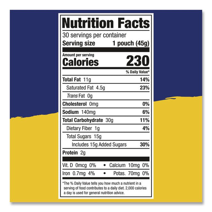 Mini Cookie Snack Packs, Chocolate Chip/M and Ms, 1.6 oz. Pouch, 30 Pouches/Carton