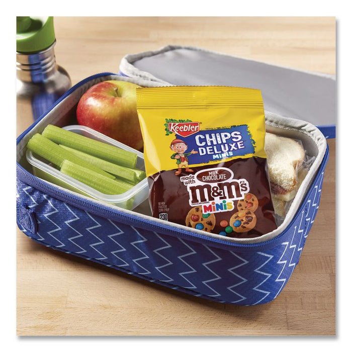 Mini Cookie Snack Packs, Chocolate Chip/M and Ms, 1.6 oz. Pouch, 30 Pouches/Carton