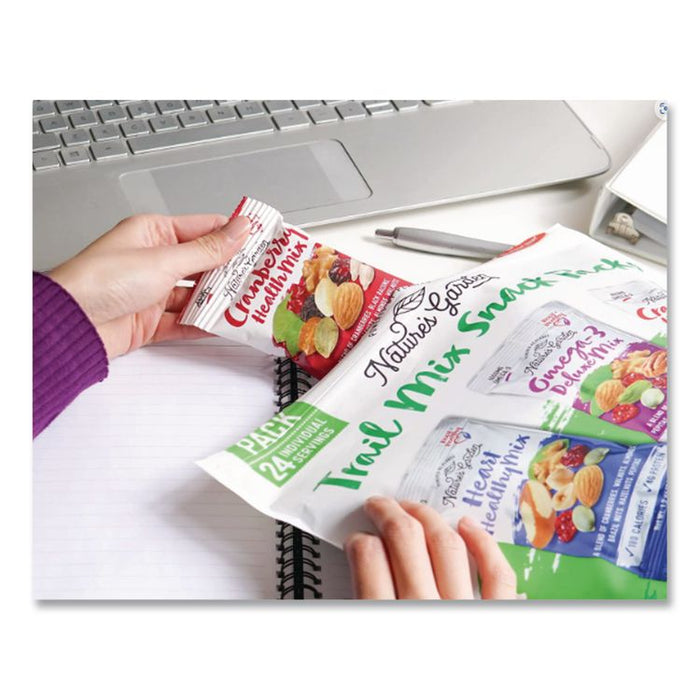 Healthy Trail Mix Snack Packs, 1.2 oz Pouch, 24 Pouches/Carton