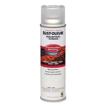 Industrial Choice M1400 System Water-Based Construction Marking Paint, Gloss Clear, 17 oz Aerosol Can, 12/Carton
