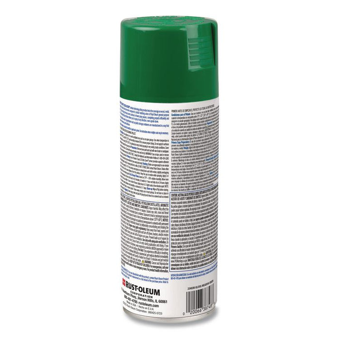 Painter's Touch 2X Ultra Cover Spray Paint, Gloss Meadow Green, 12 oz Aerosol Can, 6/Carton