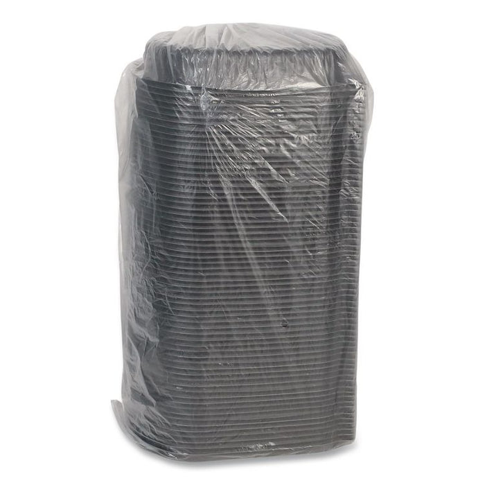 EarthChoice MealMaster Container, 24 oz, 8.12 x 6.5 x 1.5, Black, Plastic, 252/Carton