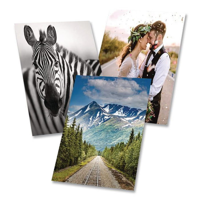 Glossy Photographic Paper Roll, 2" Core, 7 mil, 36" x 100 ft, Glossy White