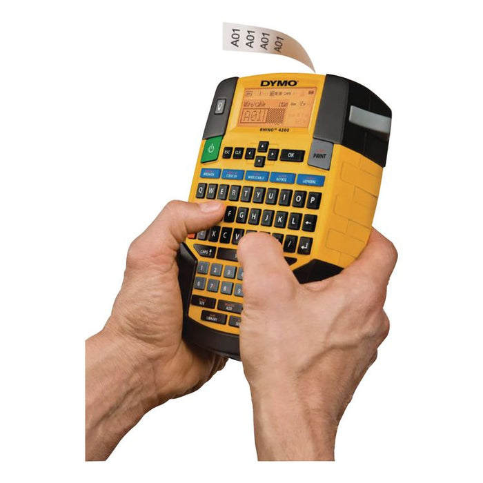 Rhino Industrial 4200 Label Maker, 1 Line, 4.06 x 8.46 x 2.24